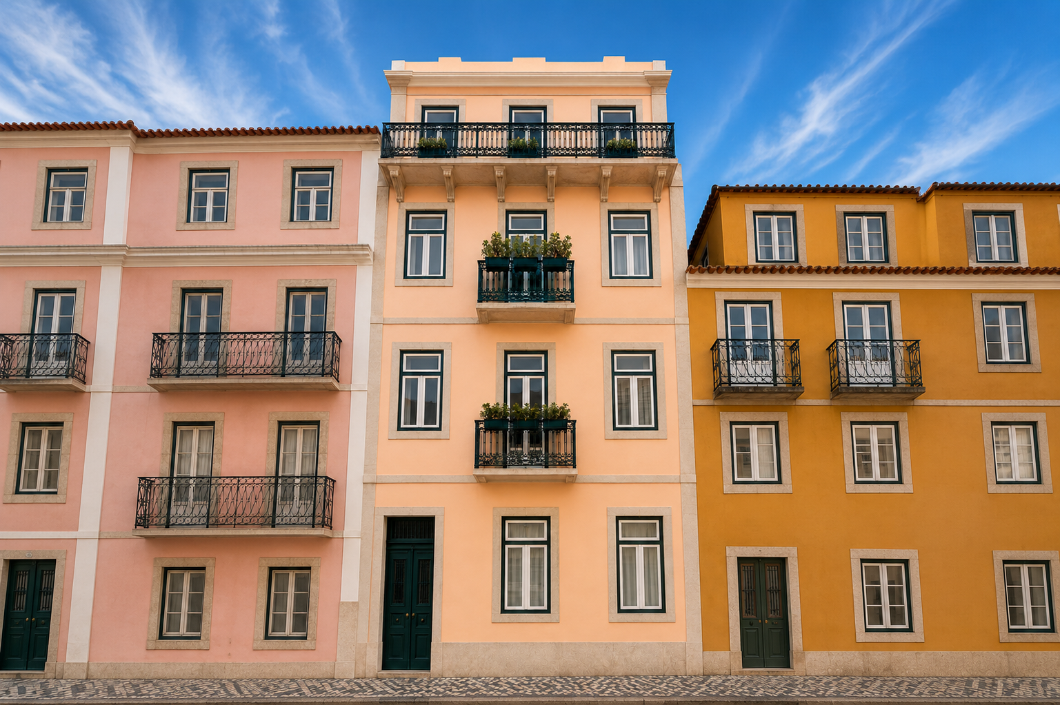 Fachada do edifício Barroca 117 na Rua da Barroca, Bairro Alto, Lisboa